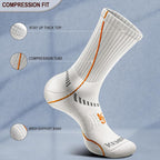 BULLIANT Compression Socks for Men 6Pairs, Athletic Crew Socks Cushioned For - Image 4