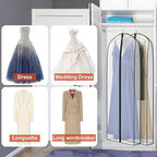 Zilink Breathable Dress Bags for Gowns Long 72” Wedding Dress Storage Bags - Image 5