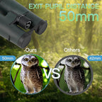 10x50ED Compact Binoculars for Adults – High-Powered BAK4 Prisms, Diamond White - Image 4