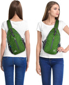 WATERFLY Crossbody Sling Backpack Sling Bag Travel Hiking Chest Bag Daypack - Image 3