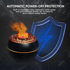 Essential Oil Diffuser, Volcano Fire Flame Aromatherapy Diffuser, 360ml Ultrasonic Cool Mist Humidifier, Scent Aroma Diffuser with 7 Colors Light, Timer & Auto Shut-Off for Home, Room (Black)