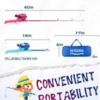 Kids Fishing Pole, Telescopic Fishing Rod, Toddler Collapsible Fishing Rod and - Image 2