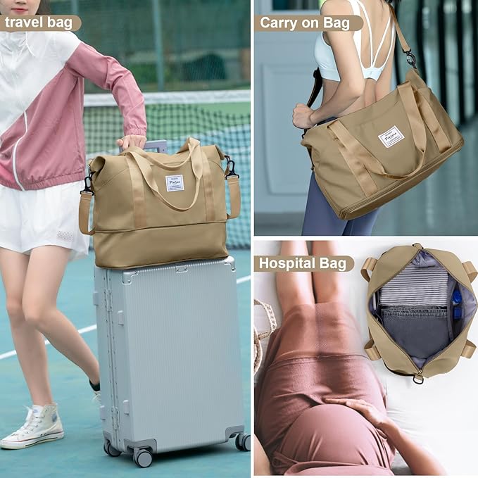 Travel Duffel Bag, Sports Tote Gym Bag, Shoulder Weekender Overnight Bag - Image 7