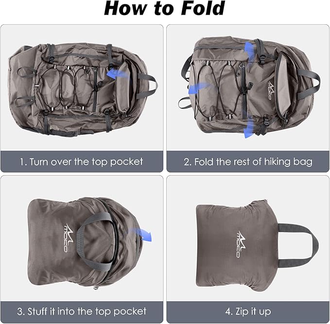 MoKo Hiking Backpack, 40L Large Capacity Camping Backpack - Image 5