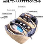 Travel Makeup Bags for Women Cosmetic Bag: Puffy Make up Bags Set of 3 - Image 3