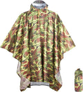 ANYOO Hooded Rain Poncho for Adults Waterproof Lightweight Rain Coat for Men by Anyoo