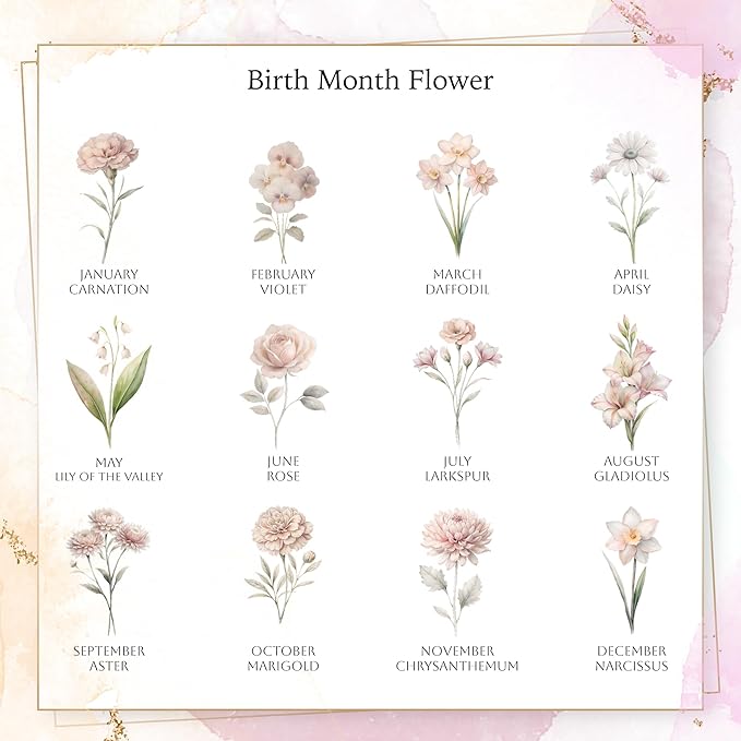 Custom Birth Month Flower Jewelry Box - Image 5