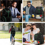 VECKUSON Laptop Backpack, 15.6 Inches, Waterproof, USB Charging Port, TSA - Image 2