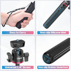 ULANZI MT-73 Extension Pole Tripod, Mini Selfie Stick Tripod Stand Handle Grip - Image 6
