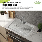 Stainless Steel Drop In 33x22 Inch Kitchen Sink - Image 2