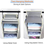 Large-Sized Hanging Shoe Organizer 8-Shelf, Hanging Closet Organizer - Image 4