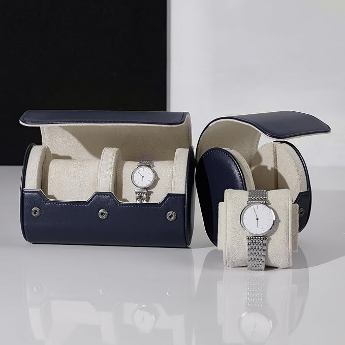 Oirlv PU Leather Watch Box for Mens Watch Organizer Case Jewelry Gift Box for - Image 3