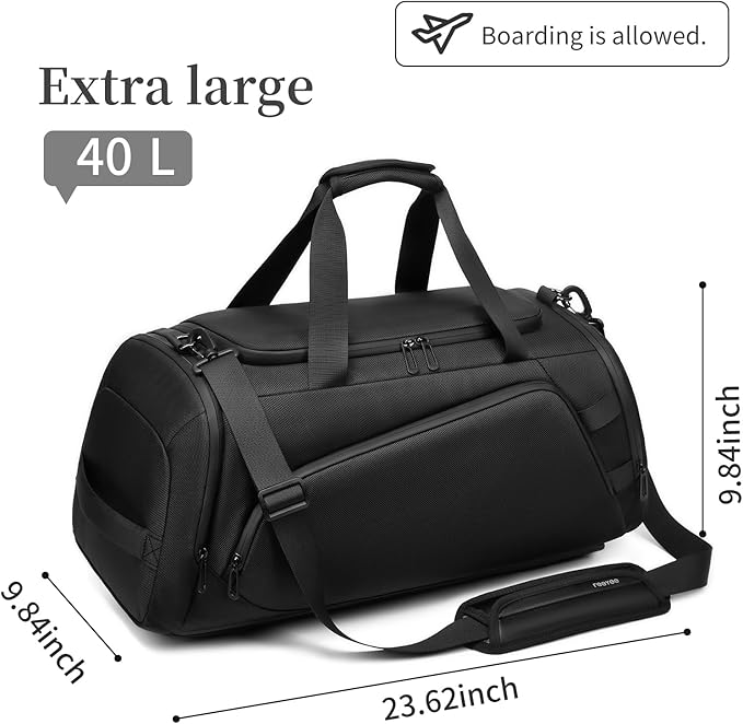 Duffle Bag for Travel, Carry on Gym Bag for Men, Waterproof Sport Bags - Image 2