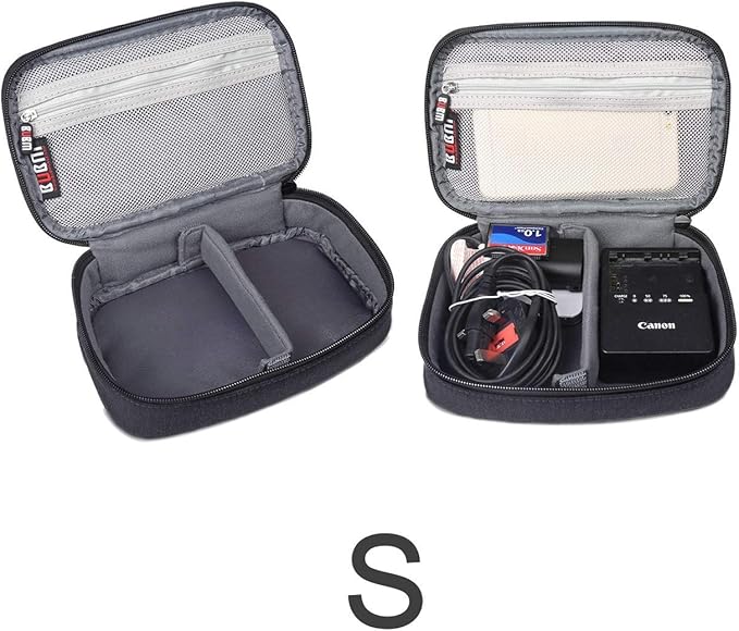 BUBM 3pcs Double Layer Electronic Organizer, Travel Gadgets Bag - Image 5
