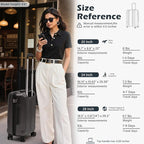 Coolife Luggage Suitcase PC+ABS - Image 9