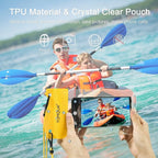 Large Waterproof Phone Pouch 2 Pack, IPX8 Waterproof Cell Phone Case Dry Bag - Image 4