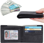Wallet for Men-Genuine Leather RFID Blocking Bifold Stylish Wallet - Image 2
