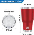 WETOWETO 30oz Tumbler, Stainless Steel Vacuum Insulated Water Coffee Tumbler Cup - Image 3
