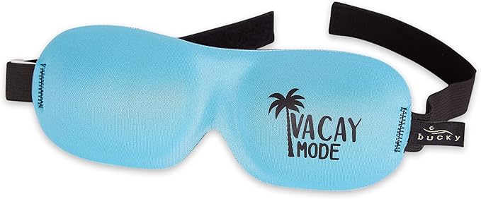 Bucky Ultralight Collection, Contoured Travel and Sleep Eye Mask, Vacay Mode by Bucky
