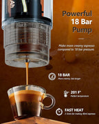 CONQUECO Portable Espresso Coffee Machine: 12V Electric Small Travel Expresso - Image 4
