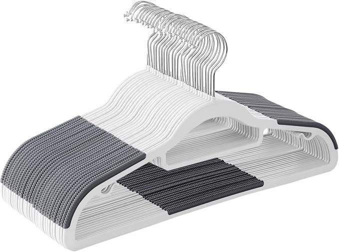 SONGMICS Pack of 30 Coat Hangers, Space-Saving Plastic Clothes Hangers by SONGMICSbySONGMICSHOME