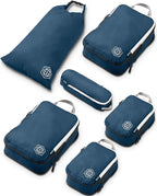 Compression Packing Cubes Set for Travel by TRIPPEDTravelGear