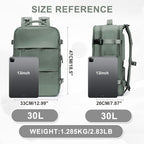 coowoz Large Travel Backpack For Women Men, Carry On Flight Approved, Hiking - Image 3