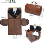 Leather Garment Bag for Travel, Modoker Carry On Travel Bag - Image 2