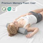 Neck Roll Pillow, Memory Foam Neck Support Pillows, Round Neck Pillows - Image 4
