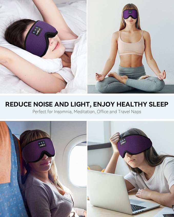 MUSICOZY 3D Sleep Headphones Mask Sleeping Headphones - Image 7