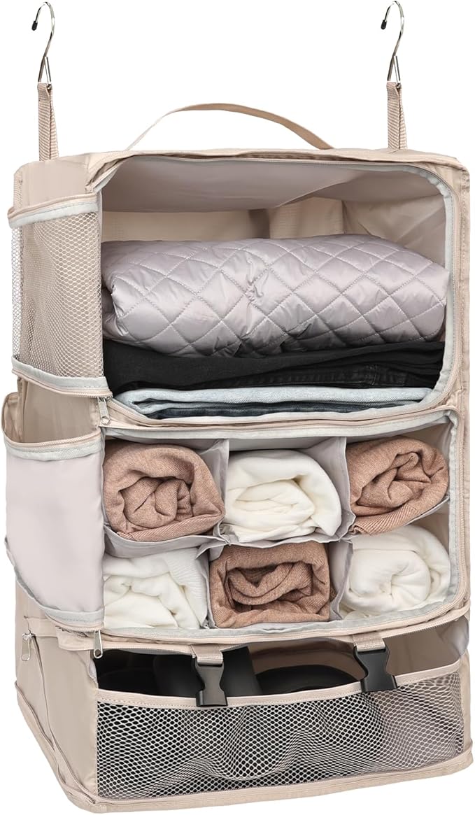 TABITORA Travel Portable Hanging Shelves Closet Organizer Packing Luggage by TABITORA%EF%BC%9ANewStart%EF%BC%8CNewLife