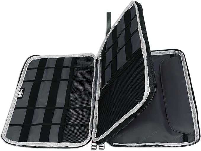 BUBM Double Layer Electronics Organizer, Travel Gadget Bag - Image 2
