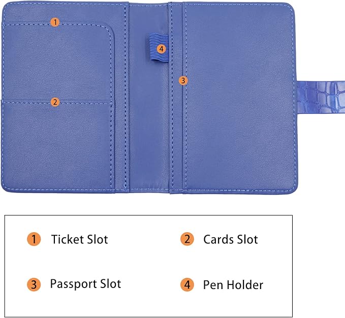 Melsbrinna Premium Leather Passport Holder Covers Case, Waterproof Rfid - Image 4