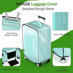 Suitcase Covers For Luggage, 20 Inch Clear PVC Luggage Covers Protector Full - Image 4