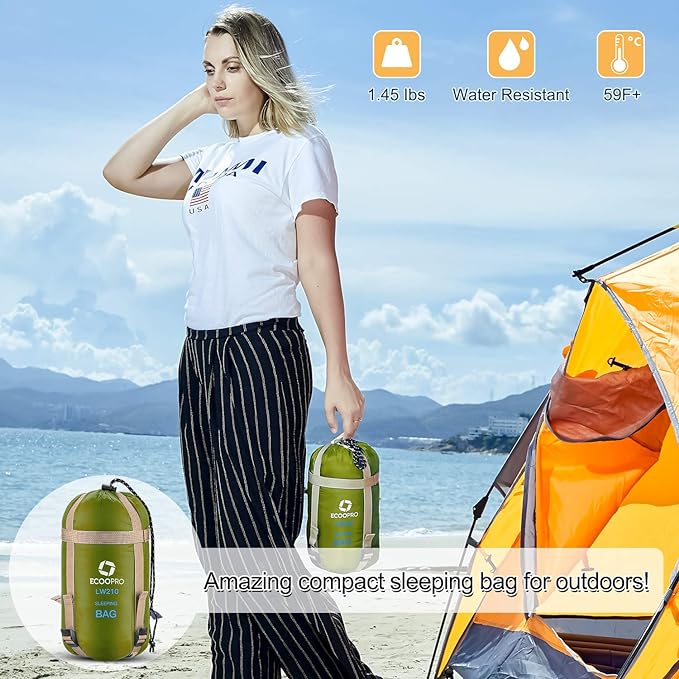 ECOOPRO Warm Weather Sleeping Bag - Image 6