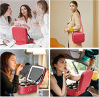 Mocado Travel Makeup Bag with LED Lighted Mirror, Travel Makeup Organizer - Image 7
