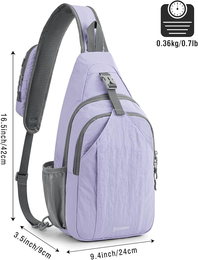 G4Free Sling Bag RFID Blocking Sling Backpack Crossbody Chest Bag Daypack - Image 3