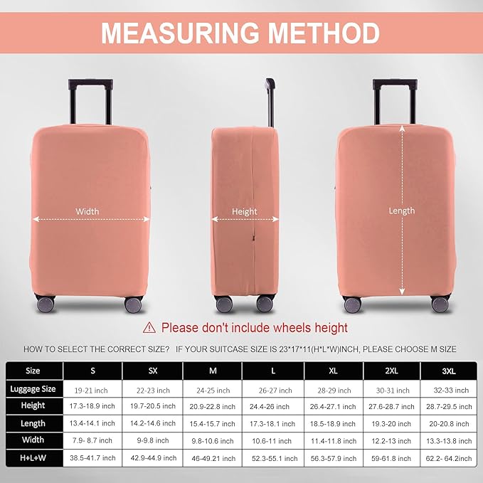 Travel Luggage Cover Suitcase Protector Scratch-Resistant Fit 19-31 Inch - Image 6