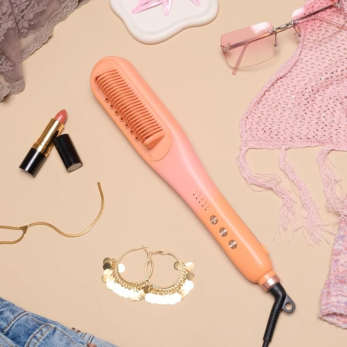 Wavytalk Spotlight Sleek Steamline Pro Festival Bundle, Steam Hair Straightener Brush 3 in 1, Steam Reduces Damage, Nourishes Hair, and Expedites Straightening