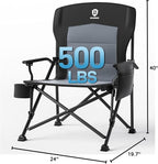 EVER ADVANCED Oversized Folding Camping Chair - Image 3