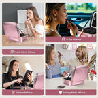 Travel Makeup Bag with LED Mirror, Cosmetic Bags - Image 9