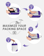 Compression Packing Cubes, Gonex Extensible Storage Mesh Bags Organizers - Image 2