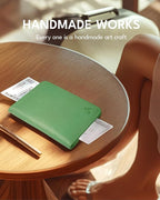 ALLIVE Passport Holder for Travel Women Men, Genuine Leather Passport Cover - Image 4