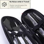 Travel Utensils with Case, Quatish Portable Silverware Set - Image 3