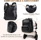 VASCHY Diaper Bag Backpack for Mum Dad, Unisex Large Waterproof Vegan Leather - Image 6