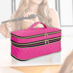 Hair Dryer Travel Carrying Case, Curling Iron Storage Bag, Slim Expandable Handheld Dual-Layer Travel Storage Bag for Dryer/Hair Tool Organizer/Style Organizer