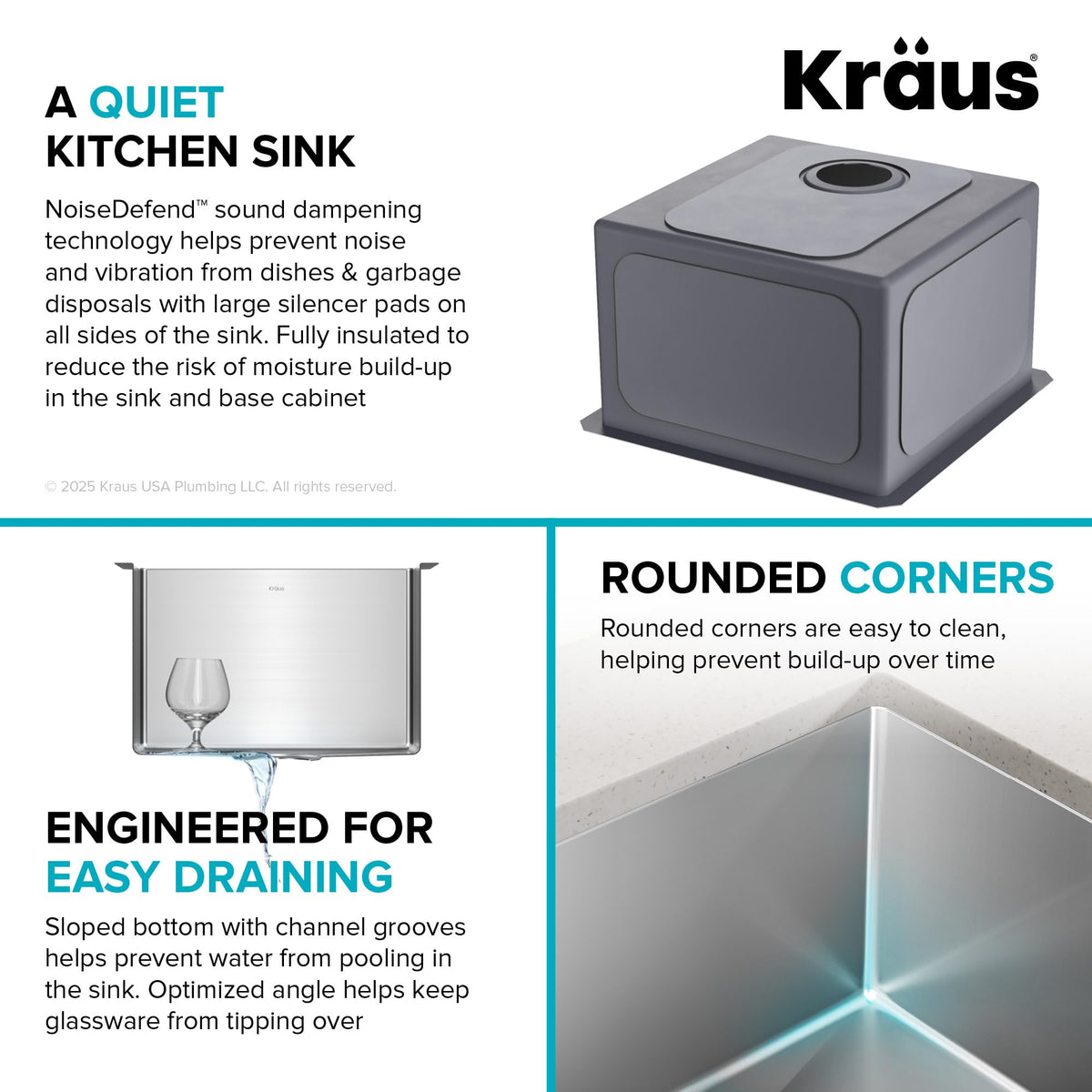 Stainless Steel 17 in 16 Gauge Undermount Kitchen Sink KHU101 (17 Inch)