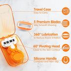 DreamGenius Travel Razors for Women Include 1 Handle and 5 Cartridges, Extra - Image 4