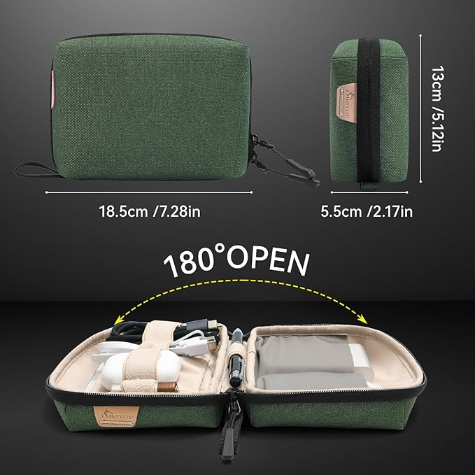 SIMTOP Electronics Organizer Cord Organizer Travel Case, Small Tech Bag - Image 2