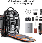 K&F Concept Camera Backpack for Photographers Large Waterproof Photography - Image 2